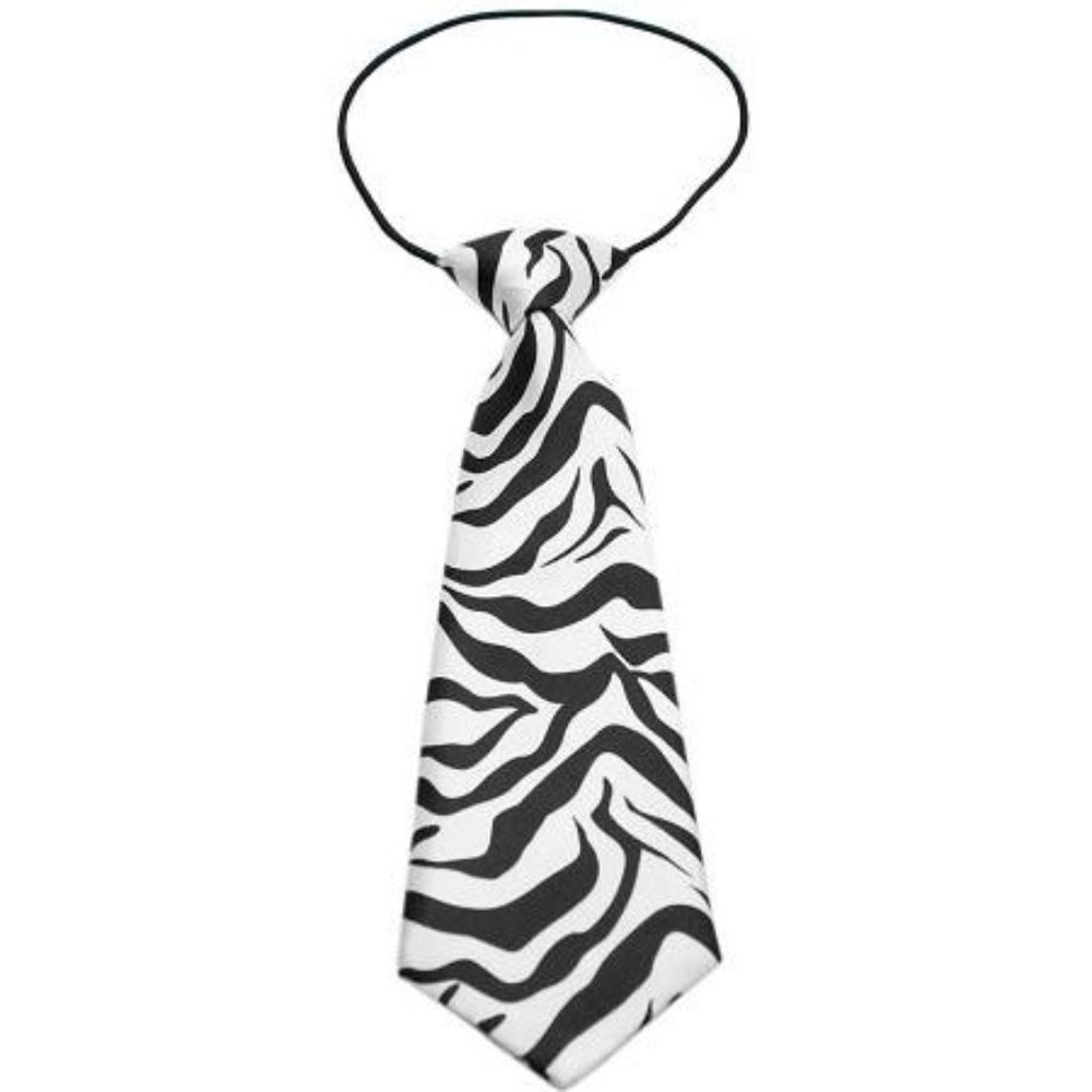 Zebra neck tie for Big Dog